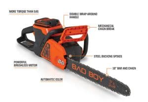 Bad Boy 18" CHAINSAW - TOOL ONLY Bad Boy 18" CHAINSAW - TOOL ONLY