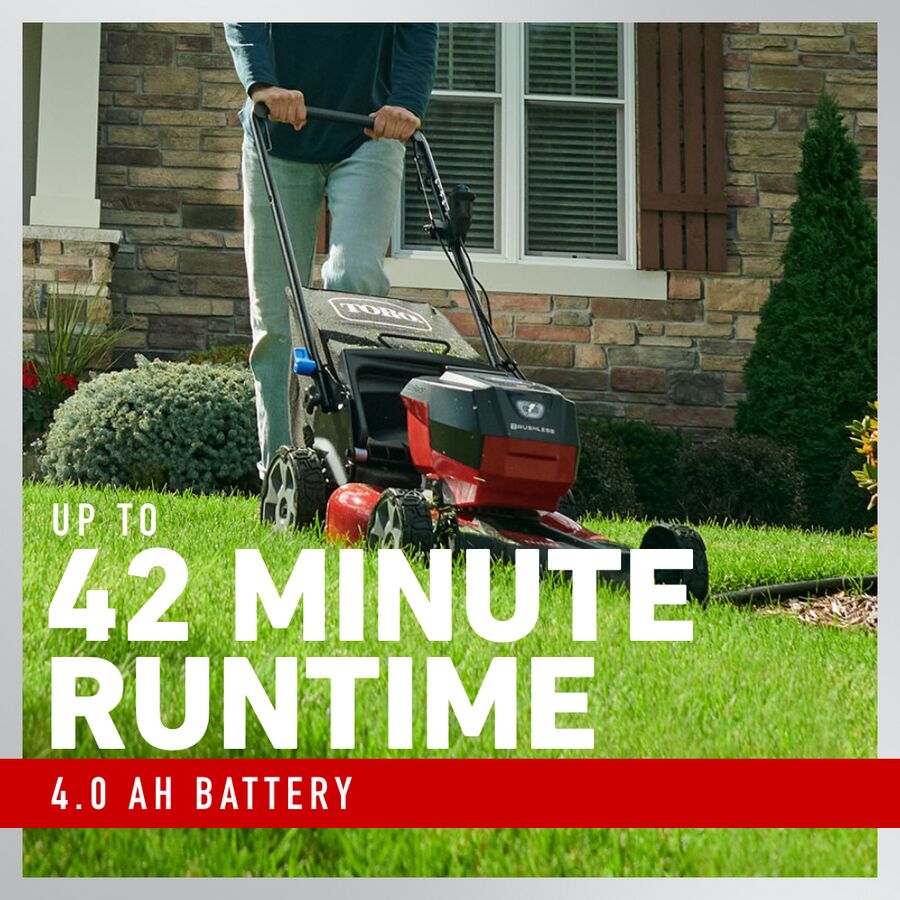 Toro 60V Max* 21 in. (53 cm) Recycler® Push Lawn Mower - 4.0Ah Battery Included (21323)