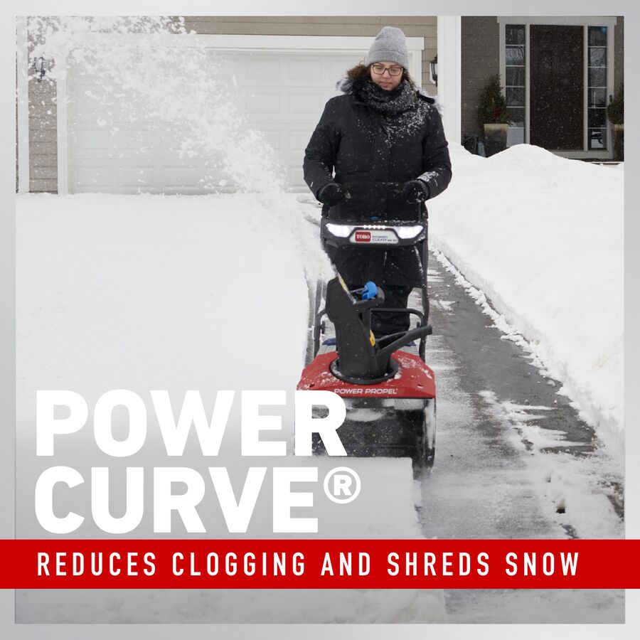 Toro 60V MAX* 21 in. (53 cm) Power Clear® Self-Propel Single-Stage Snow Blower - 10.0Ah Battery Included (39921)
