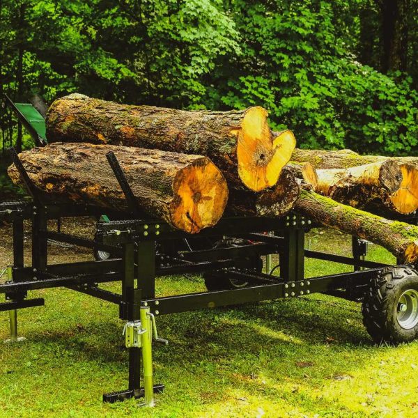Vallee Forestry Equipment RM4 – Heavy Duty Mobile Log Table with Hydraulic Infeed