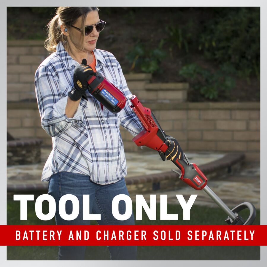 Toro 60V MAX* 16 in. (40.6 cm) Brushless String Trimmer - Battery Not Included (51830T)