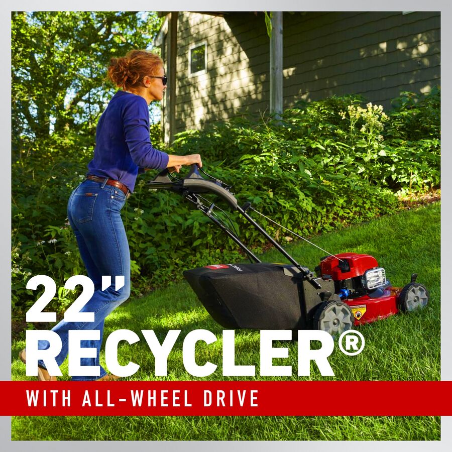 Toro 22 in. (56cm) Recycler® All Wheel Drive w/Personal Pace® Gas Lawn Mower (21472)